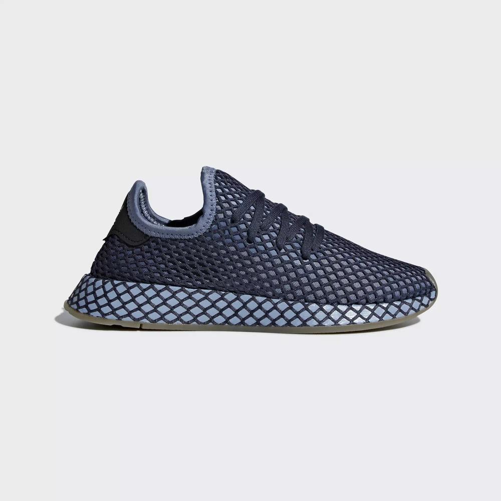Adidas Deerupt Runner Tenis Azules Para Niña (MX-27647)